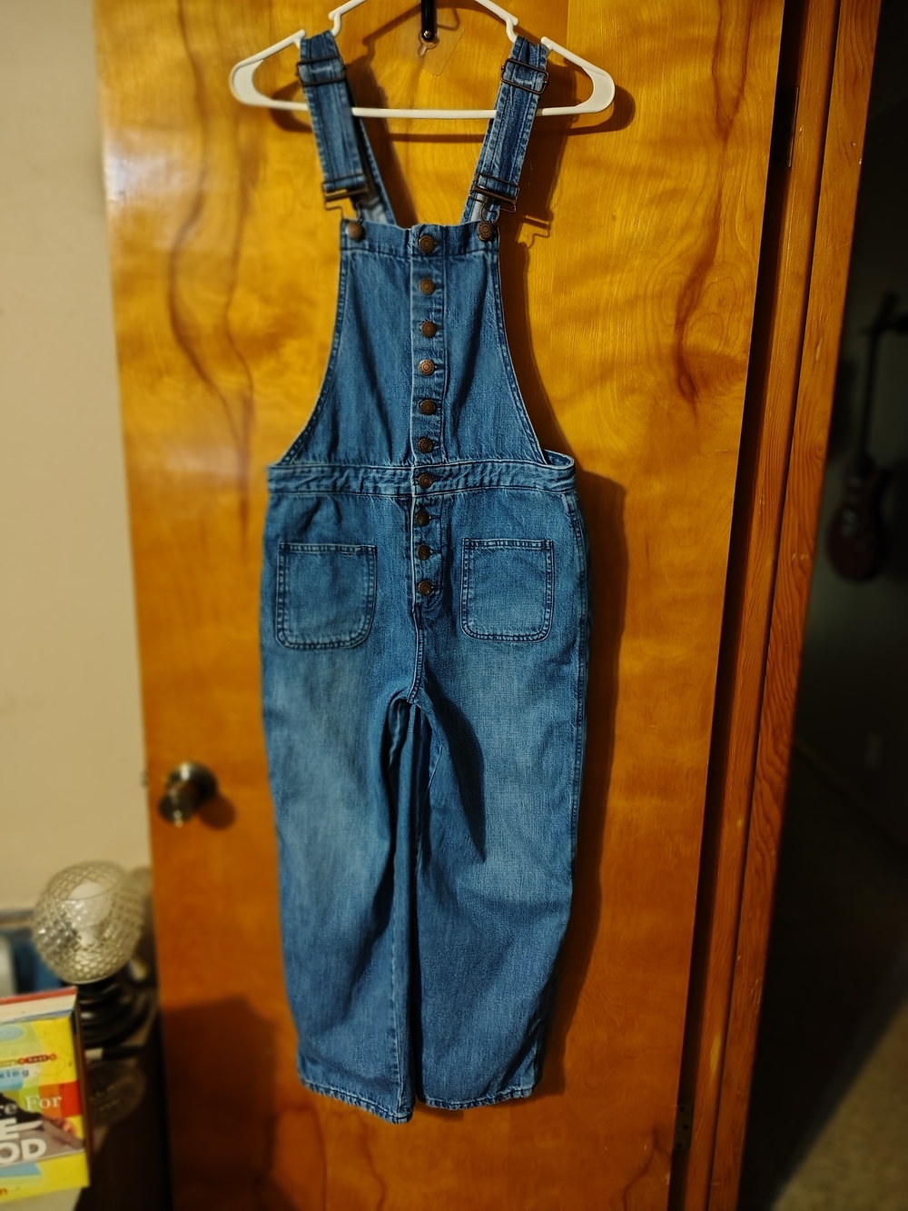 BCBGeneration ,Blue Denim Wide Legs Overalls Size XS